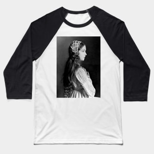 Silent Siren Lillian Gish Baseball T-Shirt